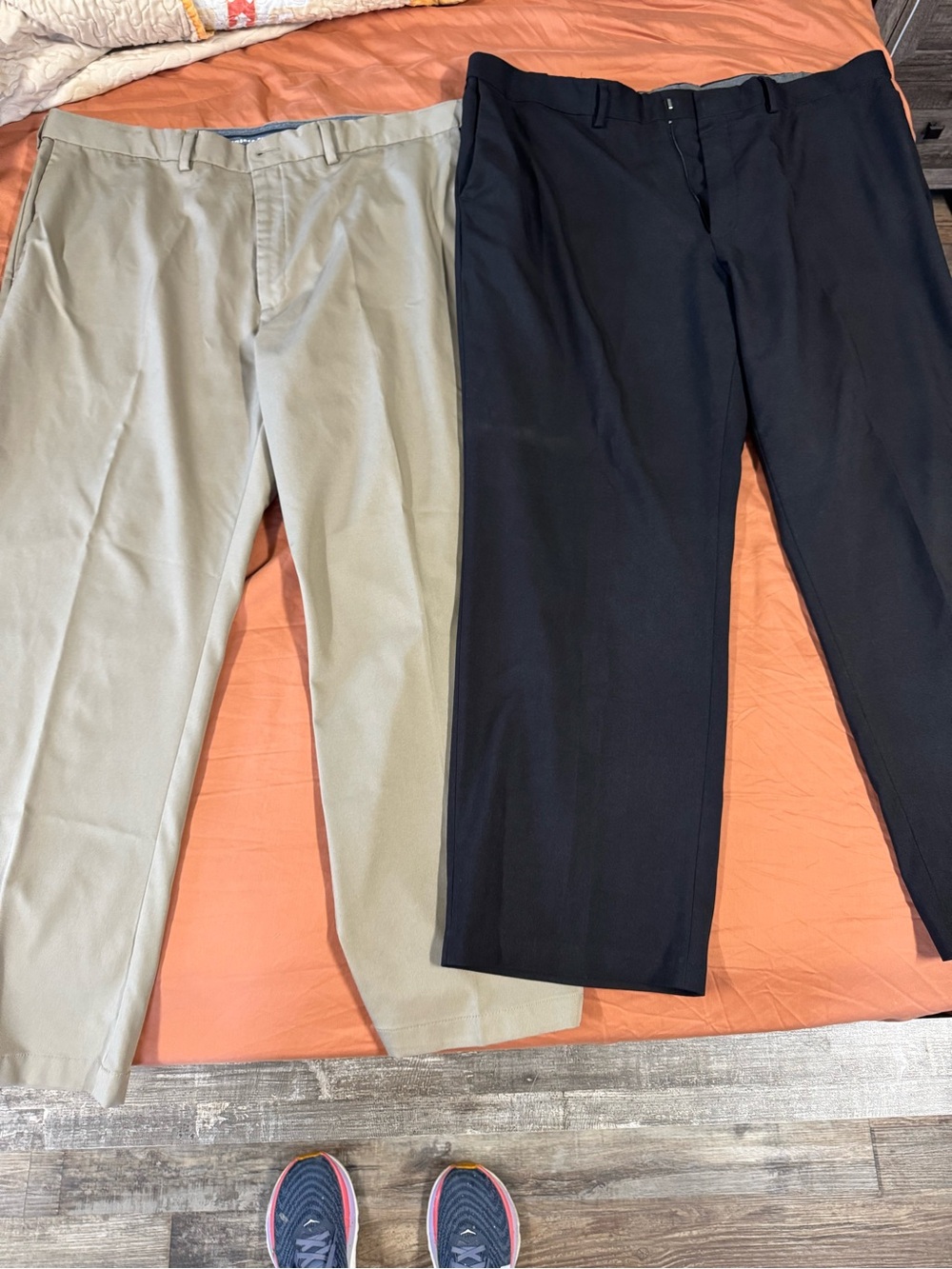 Haggar Men's Dress Pants Duo — Black and Khaki